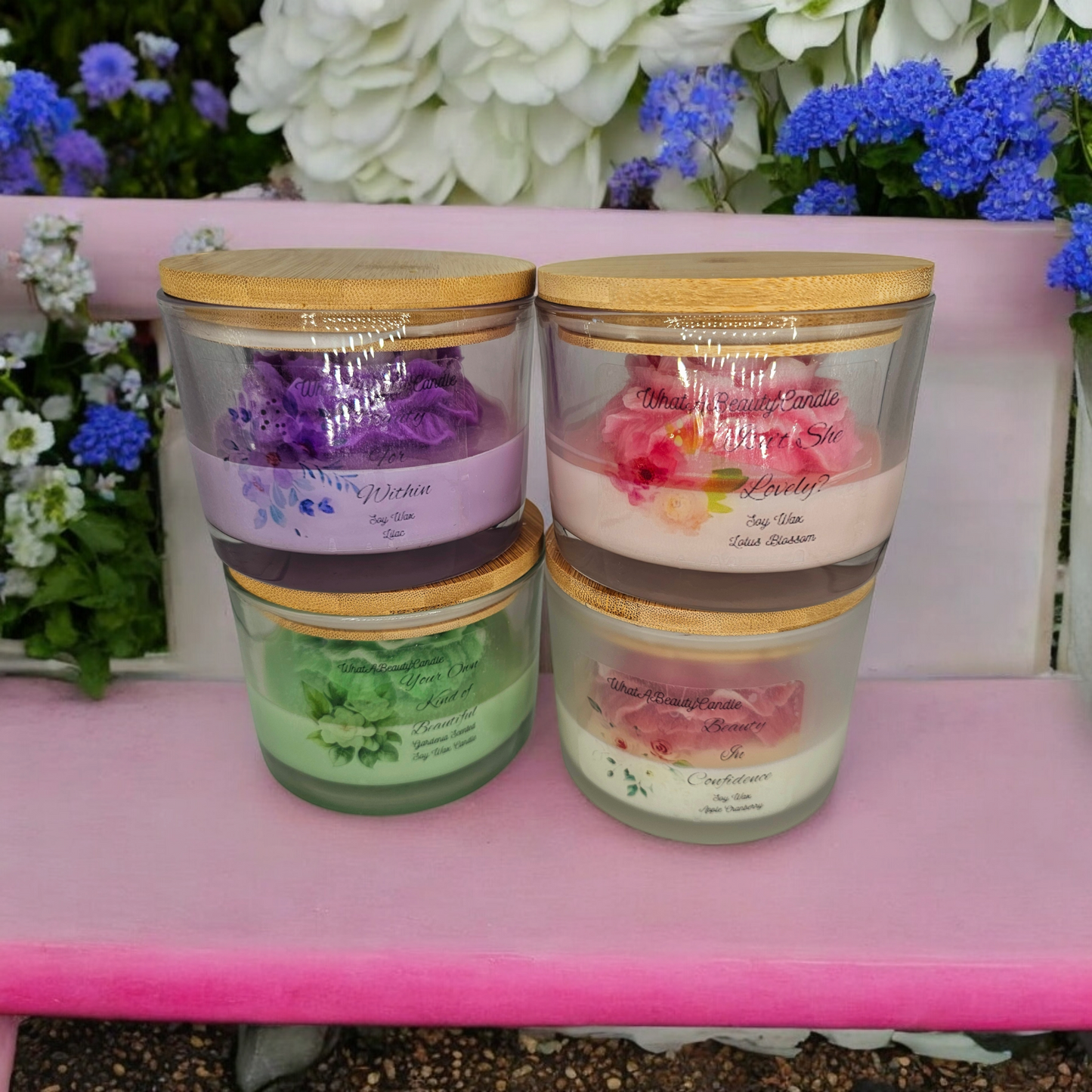 Flower Jar Candles