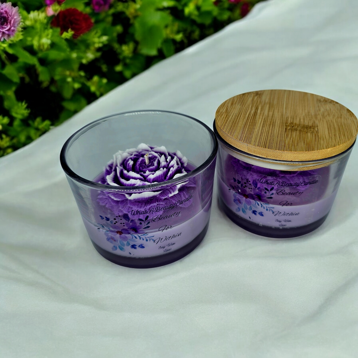 Flower Jar Candles