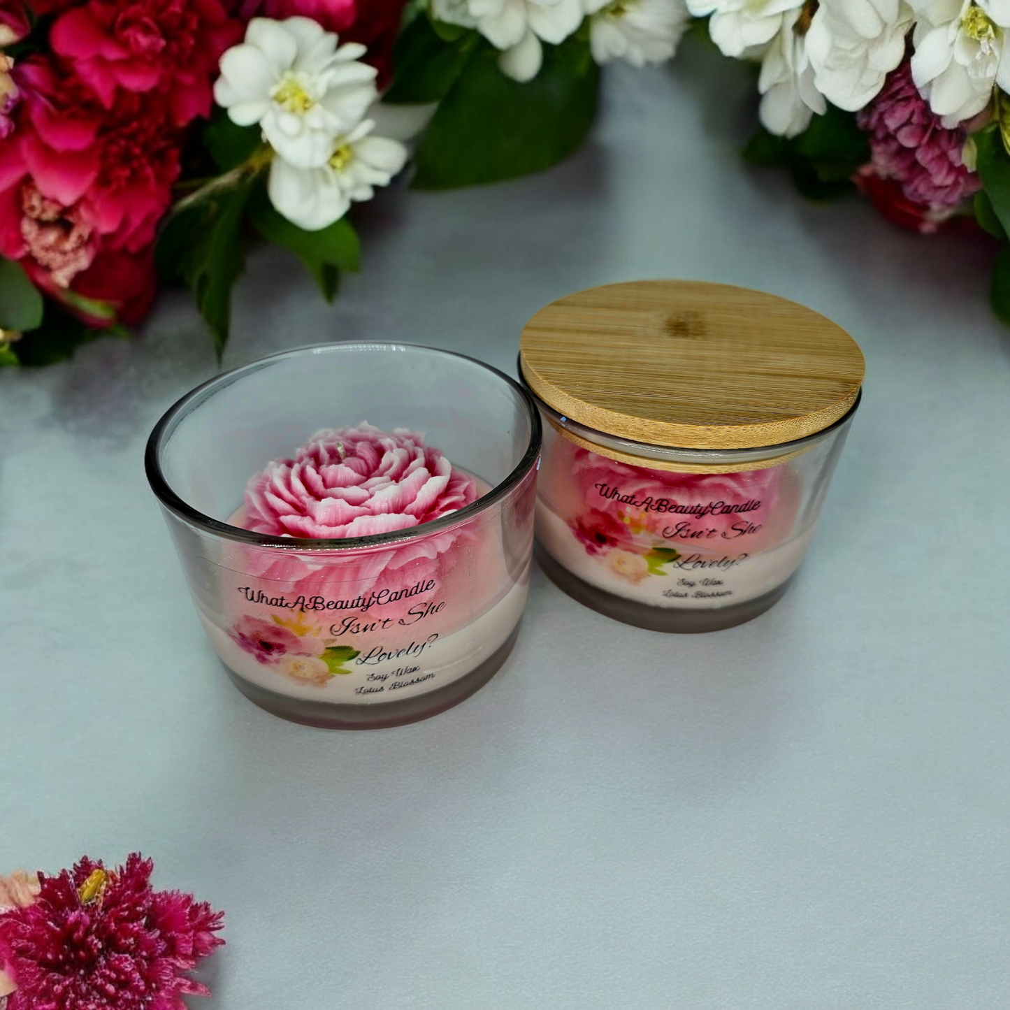 Flower Jar Candles