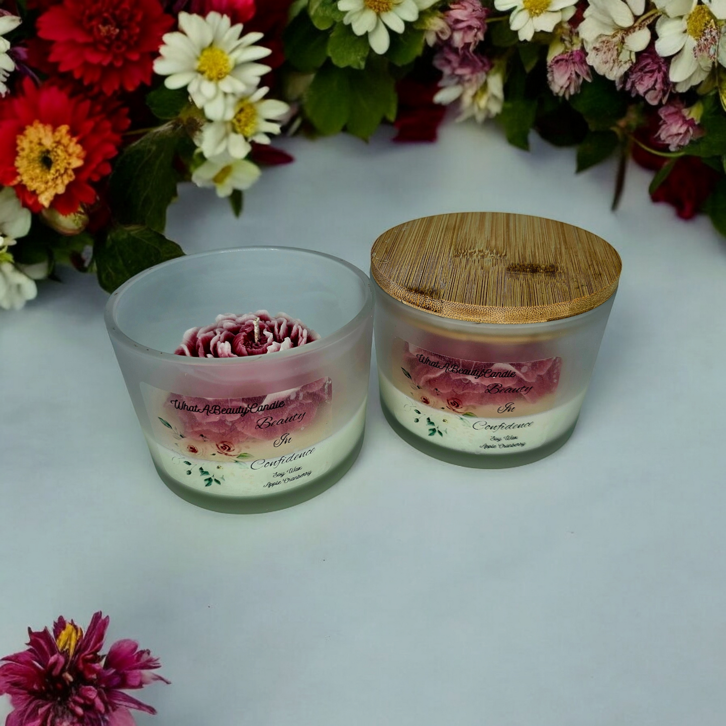 Flower Jar Candles